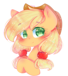 Size: 1559x1761 | Tagged: safe, artist:windymils, applejack, earth pony, pony, g4, bust, female, pigtails, portrait, simple background, solo, transparent background, twintails