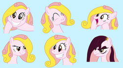 Size: 1280x707 | Tagged: safe, artist:dosey--doe, oc, oc only, oc:dosey doe, pony, grin, happy, heart eyes, puffy cheeks, smiling, solo, starry eyes, wingding eyes