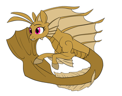 Size: 2550x2012 | Tagged: safe, artist:feroxultrus, oc, oc only, hippocampus, merpony, siren, female, fins, gold, happy, high res, magenta eyes, simple background, smiling, solo, white background