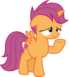 Size: 3000x3360 | Tagged: safe, artist:sollace, scootaloo, alicorn, pony, g4, .svg available, alicornified, female, high res, race swap, scootacorn, show accurate, simple background, solo, transparent background, vector