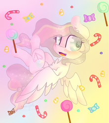 Size: 1480x1676 | Tagged: safe, artist:cometsparke, oc, oc only, oc:candy drop, pegasus, pony, female, mare, solo