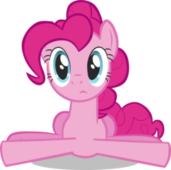 Size: 2937x2921 | Tagged: safe, artist:greseres, pinkie pie, earth pony, pony, g4, my little pony: friendship is magic, putting your hoof down, female, high res, prone, simple background, solo, transparent background, vector