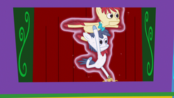 Size: 1280x720 | Tagged: safe, screencap, pony, forever filly, g4, banana peel, magic, magic aura, puppet