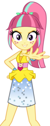 Size: 1448x3624 | Tagged: safe, artist:lifes-remedy, sour sweet, equestria girls, equestria girls specials, g4, my little pony equestria girls: dance magic, clothes, disco dress, dress, female, freckles, looking at you, simple background, solo, transparent background, vector