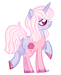 Size: 524x642 | Tagged: safe, artist:sugahfox, oc, oc only, pony, unicorn, female, mare, raised hoof, simple background, solo, transparent background