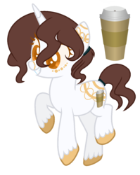 Size: 1008x1264 | Tagged: safe, artist:eclispeluna, oc, oc only, oc:coffee brew, pony, unicorn, colored pupils, female, mare, simple background, solo, transparent background, trotting, trotting in place