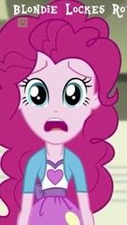 Size: 272x480 | Tagged: safe, screencap, pinkie pie, equestria girls, equestria girls specials, g4, my little pony equestria girls: dance magic, clothes, cropped, female, looking at you, open mouth, sad, solo