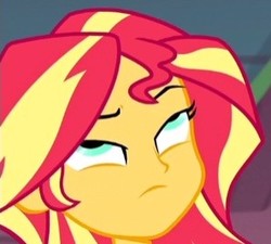 Size: 296x266 | Tagged: safe, screencap, sunset shimmer, equestria girls, g4, my little pony equestria girls: legend of everfree, cropped, faic, female, solo
