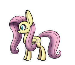 Size: 1200x1050 | Tagged: safe, artist:heir-of-rick, part of a set, fluttershy, pony, g4, female, impossibly large ears, profile, simple background, solo, white background