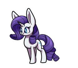 Size: 1200x1050 | Tagged: safe, artist:heir-of-rick, part of a set, rarity, pony, g4, female, impossibly large ears, simple background, solo, white background