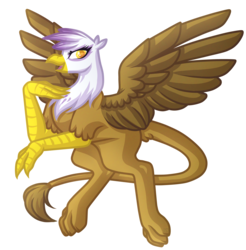 Size: 3585x3649 | Tagged: safe, artist:amazing-artsong, gilda, griffon, g4, beak, colored pupils, female, high res, looking at you, open mouth, requested art, simple background, smiling, solo, transparent background