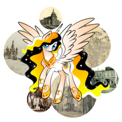 Size: 1000x1000 | Tagged: safe, artist:perfexsoniya, oc, oc only, alicorn, pony, female, mare, nation ponies, ponified, russia, russian empire, solo