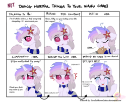 Size: 1600x1300 | Tagged: safe, artist:raspberrystudios, oc, oc only, oc:orchidea loitsu, changepony, hybrid, blushing, comic, crying, doing loving things, embarrassed, excited, love, marry, meme, not doing hurtful things to your waifu, shocked, shy, solo, tears of joy, text