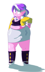 Size: 2500x4000 | Tagged: safe, artist:secretgoombaman12345, diamond tiara, ask chubby diamond, equestria girls, g4, belly button, chubby diamond, fat, female, high res, midriff, muffin top, obese, simple background, solo, transparent background