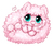 Size: 500x423 | Tagged: safe, artist:catmag, oc, oc only, oc:fluffle puff, chibi, simple background, solo, tongue out, white background