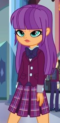 Size: 223x458 | Tagged: safe, screencap, ginger owlseye, equestria girls, g4, my little pony equestria girls: friendship games, background human, clothes, cropped, crystal prep academy uniform, school uniform