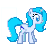 Size: 106x96 | Tagged: artist needed, safe, oc, oc only, oc:crescendo, pony, animated, cracking, desktop ponies, gif, glass, music notes, pixel art, simple background, singing, solo, sprite, transparent background