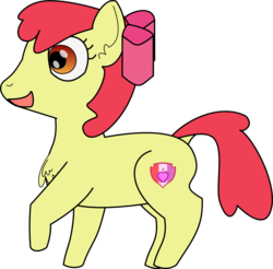 Size: 863x850 | Tagged: safe, artist:planetkiller, apple bloom, earth pony, pony, g4, chest fluff, female, raised hoof, simple background, smiling, solo, transparent background