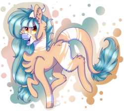 Size: 2611x2329 | Tagged: safe, artist:ohsushime, oc, oc only, oc:forest keeper, dracony, hybrid, pony, female, high res, horns, mare, solo