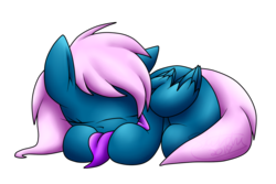 Size: 1200x800 | Tagged: safe, artist:sketchthebluepegasus, oc, oc only, oc:little lynx, pegasus, pony, female, mare, prone, simple background, sleeping, solo, transparent background