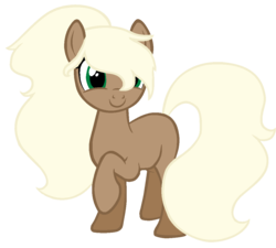 Size: 1140x1028 | Tagged: safe, artist:duyguusss, oc, oc only, oc:chocolate vanilla, earth pony, pony, base used, female, mare, raised hoof, simple background, smiling, solo, transparent background