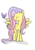 Size: 2480x3508 | Tagged: safe, artist:teopaca, fluttershy, butterfly, pony, g4, blush sticker, blushing, dot eyes, female, high res, looking at something, simple background, solo, spread wings, standing, turned head, white background, wings