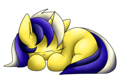 Size: 1200x800 | Tagged: safe, artist:sketchthebluepegasus, oc, oc only, oc:allegretto, pony, unicorn, female, mare, simple background, sleeping, solo, transparent background