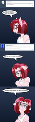 Size: 1280x4408 | Tagged: safe, artist:pocketyhat-doodles, pony, the clone that got away, comic, crying, diane, glasses, high res, redesign, sad, solo