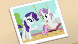 Size: 1920x1090 | Tagged: safe, screencap, rarity, sweetie belle, pony, forever filly, g4, photo, sisters