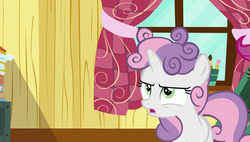 Size: 1920x1090 | Tagged: safe, screencap, sweetie belle, pony, forever filly, g4, female, messy mane, solo