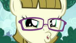 Size: 1920x1090 | Tagged: safe, screencap, zippoorwhill, pegasus, pony, forever filly, g4, duckface, female, filly, glasses, jewelry, mare, solo, tiara