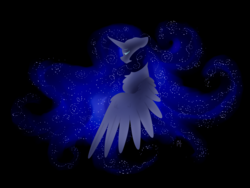 Size: 3264x2448 | Tagged: safe, artist:liefsong, princess luna, pony, g4, black background, female, high res, simple background, solo