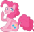 Size: 919x867 | Tagged: dead source, safe, artist:amazingmollusk, pinkie pie, earth pony, pony, g4, colored pupils, cute, diapinkes, female, happy, pie daily, simple background, sitting, smiling, solo, transparent background