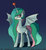 Size: 794x855 | Tagged: safe, artist:el-yeguero, princess celestia, bat pony, pony, g4, 30 minute art challenge, apple, female, food, gradient background, looking at you, race swap, solo, sunbat