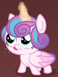 Size: 446x591 | Tagged: safe, screencap, princess flurry heart, pony, a flurry of emotions, g4, cropped, cute, female, flurrybetes, raspberry, raspberry noise, solo, tongue out