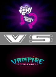 Size: 356x488 | Tagged: safe, fanfic:my little pony: equestria girls vs vampire cheerleaders, equestria girls, g4, crossover, equestria girls logo, fanfic, fanfic art, logo, no pony, vampire cheerleaders, versus