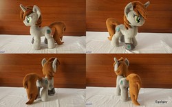 Size: 800x500 | Tagged: safe, artist:egalgay, oc, oc only, oc:littlepip, pony, unicorn, fallout equestria, fanfic, female, horn, irl, mare, photo, pipbuck, plushie, solo