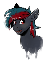 Size: 500x650 | Tagged: safe, artist:cosmalumi, oc, oc only, pony, bust, simple background, solo, traditional art, transparent background, watercolor painting