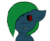 Size: 1024x846 | Tagged: safe, oc, oc only, oc:sagelight, pony, zombie, bust, hair over one eye, sharp teeth, simple background, solo, teeth, transparent background