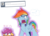 Size: 1400x1000 | Tagged: safe, artist:redheadfly, rainbow dash, scootaloo, pegasus, pony, g4, angry, ask, duo, female, floppy ears, lesbian, mare, older, ship:scootadash, shipping, simple background, transparent background, tumblr, yelling