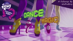 Size: 1600x908 | Tagged: safe, equestria daily, equestria girls, equestria girls specials, g4, my little pony equestria girls: dance magic, converse, episode followup, legs, my little pony logo, pointe, shoes, title card