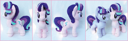 Size: 2303x742 | Tagged: safe, artist:lilmoon, starlight glimmer, pony, g4, duality, irl, photo, plushie, self ponidox, solo