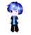 Size: 900x990 | Tagged: safe, artist:electricshine, oc, oc only, oc:tech reel, human, cute, humanized, humanized oc, one eye closed, simple background, solo, transparent background, watermark, wink