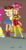 Size: 394x768 | Tagged: safe, screencap, applejack, pinkie pie, rainbow dash, sunset shimmer, human, equestria girls, equestria girls specials, g4, my little pony equestria girls: dance magic, alternate hairstyle, boots, brick wall, clothes, cowboy boots, cowboy hat, cropped, cute, dance magic (song), dress, female, flamenco dress, group, hat, high heel boots, high heels, jackabetes, lidded eyes, open mouth, ponied up, ponytail, rapper pie, shimmerbetes, skirt, sun, sunset shimmer flamenco dress, teletoon, tutu