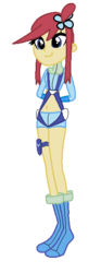 Size: 233x623 | Tagged: safe, artist:sunny flare, artist:sunny-flare, equestria girls, g4, arm behind back, equestria girls-ified, female, pokémon, simple background, skyla, solo, transparent background