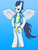 Size: 3024x4032 | Tagged: safe, alternate version, artist:tacomytaco, soarin', pegasus, pony, semi-anthro, g4, backwards cutie mark, belly button, clothes, cute, gradient background, high res, male, midriff, soarinbetes, solo, spread wings, underwear, uniform, wings, wonderbolts uniform