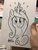 Size: 900x1200 | Tagged: safe, artist:tony fleecs, princess cadance, alicorn, pony, g4, bust, cute, cutedance, female, food, happy, looking at you, open mouth, pizza, smiling, solo, traditional art