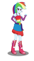 Size: 3237x5750 | Tagged: safe, artist:deannaphantom13, rainbow dash, equestria girls, g4, my little pony equestria girls, absurd resolution, arm warmers, boots, clothes, fall formal outfits, female, fist, high heel boots, legs, rainbow dash always dresses in style, shoes, simple background, solo, this is our big night, transparent background