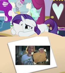 Size: 1920x2180 | Tagged: safe, edit, edited screencap, screencap, rarity, pony, forever filly, g4, look at this photograph, meme, nickelback, rarity's photo