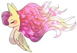 Size: 1902x1319 | Tagged: safe, artist:alithecat1989, fluttershy, pony, g4, bust, eyes closed, female, portrait, simple background, solo, transparent background, windswept mane